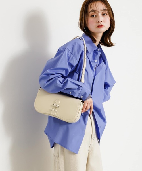 SENSE OF PLACE by URBAN RESEARCH（センスオブプレイスバイアーバンリサーチ）の「横長2WAYハンドバッグ（ハンドバッグ・レディース・カーキ/ブルー/アイボリー/ブラック・ONE）」の8枚目の写真