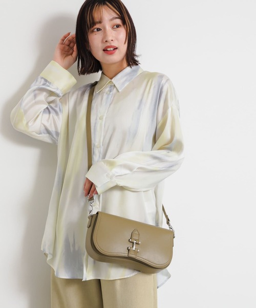 SENSE OF PLACE by URBAN RESEARCH（センスオブプレイスバイアーバンリサーチ）の「横長2WAYハンドバッグ（ハンドバッグ・レディース・カーキ/ブルー/アイボリー/ブラック・ONE）」の5枚目の写真