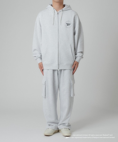 Reebok(リーボック)の「【Reebok別注】裏毛オーバーサイズジップパーカー(パーカー・メンズ・チャコールグレー/グレー・LARGE/MEDIUM)」の9枚目の写真