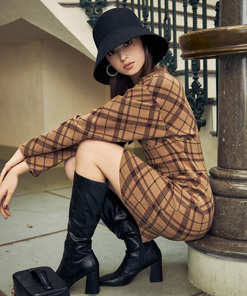 エイミー ジャガードスカートコンビニットワンピース eimy istoire 記し 