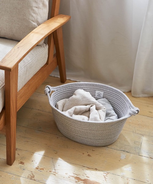 URBAN RESEARCH DOORS(アーバンリサーチドアーズ)の「DOORS LIVING PRODUCTS コットンロープバスケット M(インテリア雑貨・レディース・ホワイト系その他/グレー系その他・MEDIUM)」の1枚目の写真