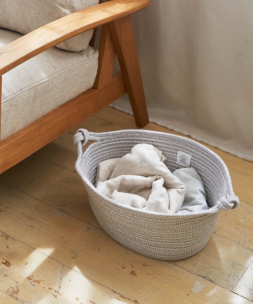 URBAN RESEARCH DOORS(アーバンリサーチドアーズ)の「DOORS LIVING PRODUCTS コットンロープバスケット M(インテリア雑貨・レディース・ホワイト系その他/グレー系その他・MEDIUM)」の12枚目の写真