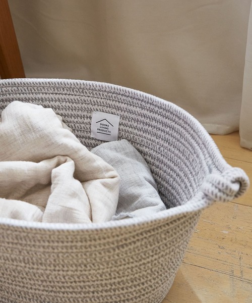 URBAN RESEARCH DOORS(アーバンリサーチドアーズ)の「DOORS LIVING PRODUCTS コットンロープバスケット M(インテリア雑貨・レディース・ホワイト系その他/グレー系その他・MEDIUM)」の11枚目の写真