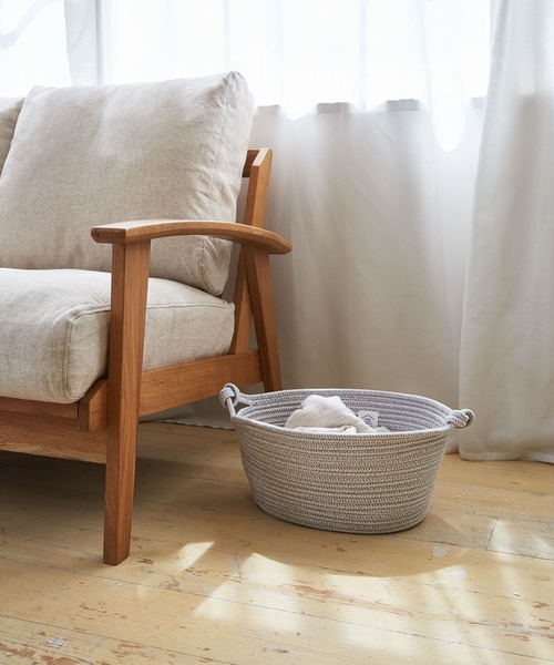 URBAN RESEARCH DOORS(アーバンリサーチドアーズ)の「DOORS LIVING PRODUCTS コットンロープバスケット M(インテリア雑貨・レディース・ホワイト系その他/グレー系その他・MEDIUM)」の10枚目の写真