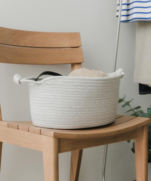 URBAN RESEARCH DOORS(アーバンリサーチドアーズ)の「DOORS LIVING PRODUCTS コットンロープバスケット M(インテリア雑貨・レディース・ホワイト系その他/グレー系その他・MEDIUM)」の7枚目の写真