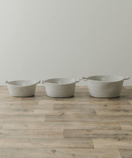 URBAN RESEARCH DOORS(アーバンリサーチドアーズ)の「DOORS LIVING PRODUCTS コットンロープバスケット M(インテリア雑貨・レディース・ホワイト系その他/グレー系その他・MEDIUM)」の18枚目の写真