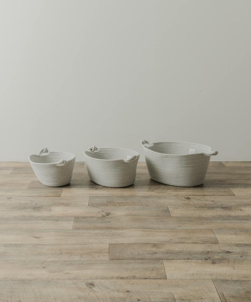 URBAN RESEARCH DOORS(アーバンリサーチドアーズ)の「DOORS LIVING PRODUCTS コットンロープバスケット M(インテリア雑貨・レディース・ホワイト系その他/グレー系その他・MEDIUM)」の19枚目の写真