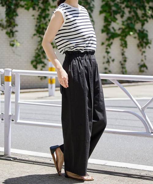 【新品未使用品:JOURNAL STANDARD】コットンリネンワイドパンツ40 JOURNAL STANDARD（ジャーナルスタンダード）の「ウォッシャブル