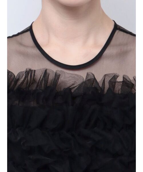 LAGUNAMOON（ラグナムーン）の「LADYチュールオフショルパンツドレス（パンツドレス・レディース・ブラック/チャコールグレー・SMALL/MEDIUM）」の12枚目の写真