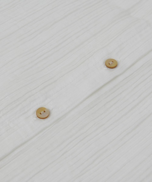 un dix cors（アンディコール）の「フレアスリーブ2WAYシアーブラウス（シャツ/ブラウス・レディース・ブラック/オフホワイト/ブルー・FREE）」の15枚目の写真