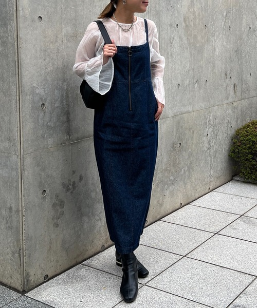 un dix cors（アンディコール）の「フレアスリーブ2WAYシアーブラウス（シャツ/ブラウス・レディース・ブラック/オフホワイト/ブルー・FREE）」の14枚目の写真