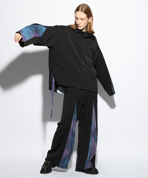 HARE（ハレ）の「【SET UP対応】タックガラプリントパンツ(HARE)（その他パンツ・メンズ・ブラック/グレー・FREE）」の8枚目の写真