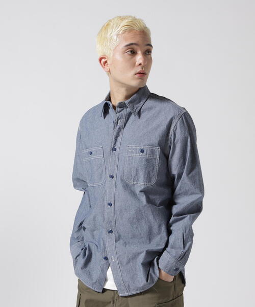 DAILY/デイリー》BASIC CHAMBRAY LONG SLEEVE SHIRT / 長袖 ベーシック