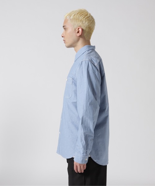 AVIREX（アヴィレックス）の「《DAILY/デイリー》BASIC CHAMBRAY LONG SLEEVE SHIRT / 長袖 ベーシック シャンブレー シャツ / AVIREX / アヴィレックス（シャツ/ブラウス・メンズ・ネイビー/ブルー・XL/M/L/2XL）」の17枚目の写真