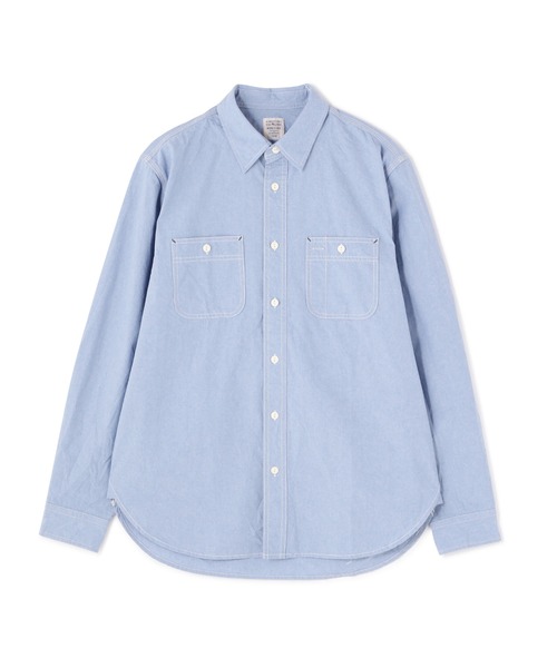 AVIREX（アヴィレックス）の「《DAILY/デイリー》BASIC CHAMBRAY LONG SLEEVE SHIRT / 長袖 ベーシック シャンブレー シャツ / AVIREX / アヴィレックス（シャツ/ブラウス・メンズ・ネイビー/ブルー・XL/M/L/2XL）」の21枚目の写真