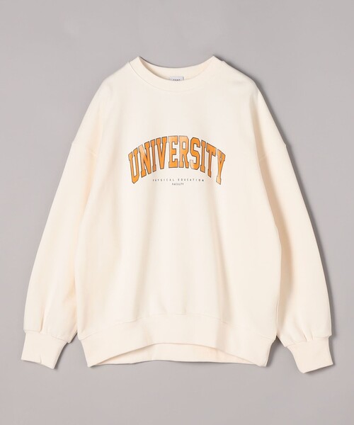 coen（コーエン）の「カレッジロゴプリントスウェット（Tシャツ/カットソー・レディース・ケリーグリーン/オフホワイト/グレー・FREE）」の7枚目の写真