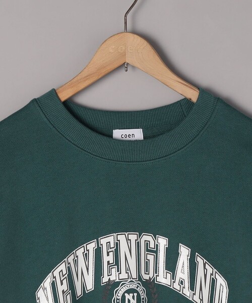 coen（コーエン）の「カレッジロゴプリントスウェット（Tシャツ/カットソー・レディース・ケリーグリーン/オフホワイト/グレー・FREE）」の11枚目の写真