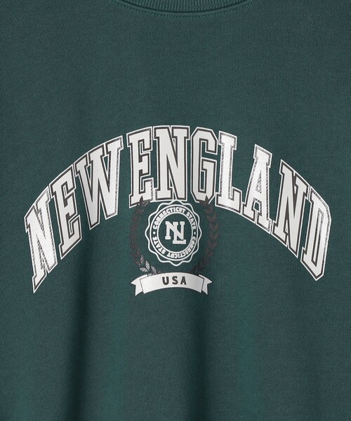 coen（コーエン）の「カレッジロゴプリントスウェット（Tシャツ/カットソー・レディース・ケリーグリーン/オフホワイト/グレー・FREE）」の14枚目の写真