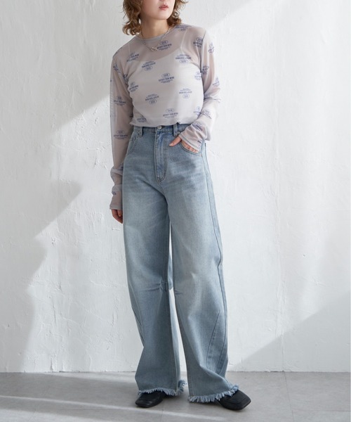 notch.(ノッチ)の「ロゴパワーメッシュT(Tシャツ/カットソー・レディース・ブラック/ライトグレー/オフホワイト・M)」の18枚目の写真