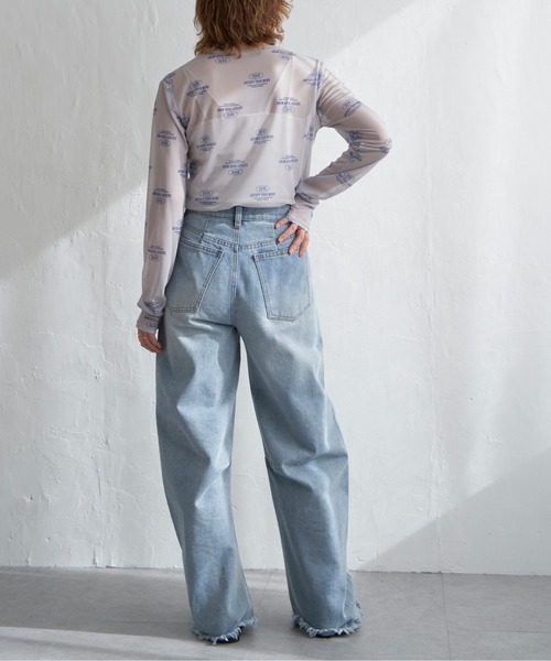 notch.(ノッチ)の「ロゴパワーメッシュT(Tシャツ/カットソー・レディース・ブラック/ライトグレー/オフホワイト・M)」の19枚目の写真