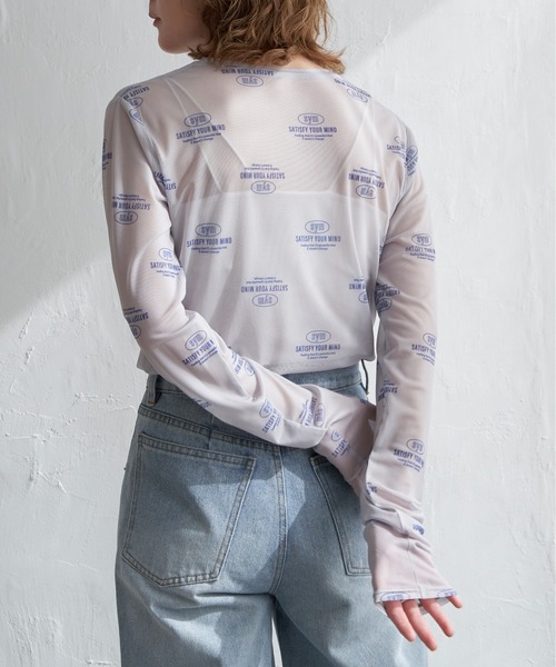 notch.(ノッチ)の「ロゴパワーメッシュT(Tシャツ/カットソー・レディース・ブラック/ライトグレー/オフホワイト・M)」の17枚目の写真