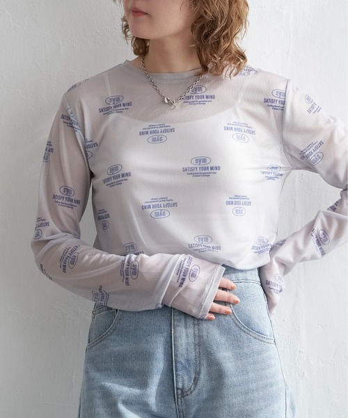 notch.(ノッチ)の「ロゴパワーメッシュT(Tシャツ/カットソー・レディース・ブラック/ライトグレー/オフホワイト・M)」の13枚目の写真