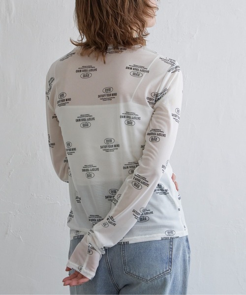 notch.(ノッチ)の「ロゴパワーメッシュT(Tシャツ/カットソー・レディース・ブラック/ライトグレー/オフホワイト・M)」の7枚目の写真