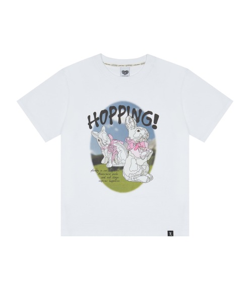 ★LUVISTRUE★ PY HOPPING RABBIT TEE(WHITE) PY HOPPING RABBIT TEE(Tシャツ/カットソー)|LUVISTRUE(ラヴ