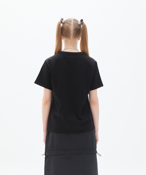 LUVISTRUE（ラヴイズトゥルー）の「PY HOPPING RABBIT TEE（Tシャツ/カットソー・レディース・ホワイト/ブラック・FREE）」の10枚目の写真