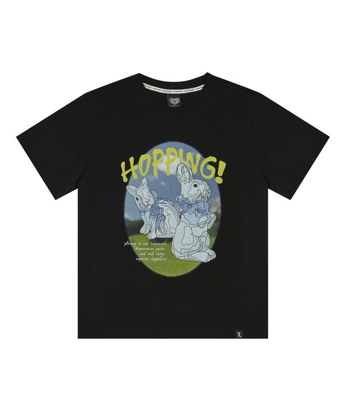 LUVISTRUE（ラヴイズトゥルー）の「PY HOPPING RABBIT TEE（Tシャツ/カットソー・レディース・ホワイト/ブラック・FREE）」の11枚目の写真