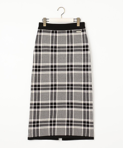 NICOLE white（ニコルホワイト）の「チェック柄ロングタイトスカート（スカート・レディース・その他1/その他2・FREE）」の4枚目の写真