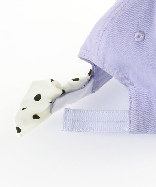 BRANSHES(ブランシェス)の「バックリボンキャップ(キャップ・キッズ・ラベンダー/ブラック/アイボリー・M/S/L)」の9枚目の写真