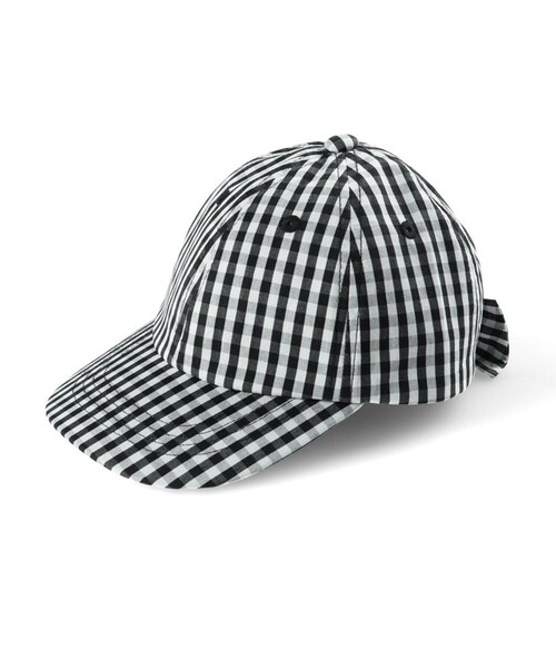 BRANSHES(ブランシェス)の「バックリボンキャップ(キャップ・キッズ・ラベンダー/ブラック/アイボリー・M/S/L)」の6枚目の写真