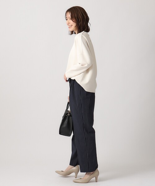 DRESKIP（ドレスキップ）の「◆オンにもオフにも 上品で軽やかに なめらかタッチダンボールトップス（Tシャツ/カットソー・レディース・ライトブルー/ブラック/ライトベージュ/ライトイエロー系・02/03/04）」の12枚目の写真