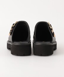 新品未使用　Caminando ブラック サボ　サンダル　レザー 新品未使用 Caminando ブラック サボ サンダル レザー