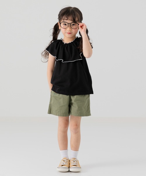 セール】襟フリル Tシャツ（Tシャツ/カットソー）｜chil2