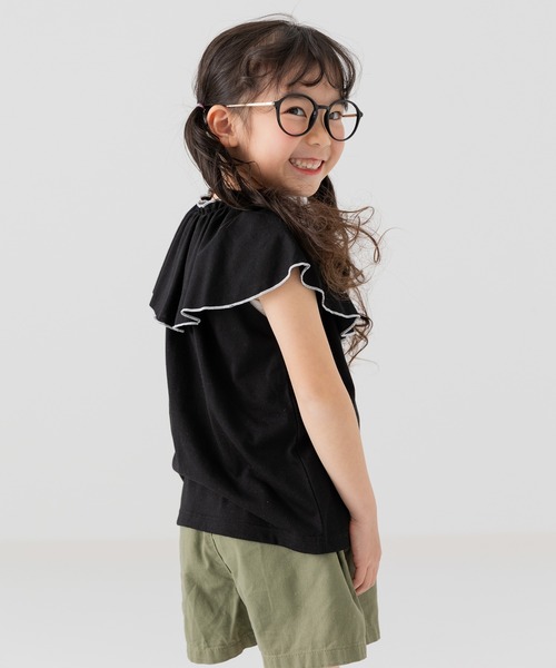 セール】襟フリル Tシャツ（Tシャツ/カットソー）｜chil2