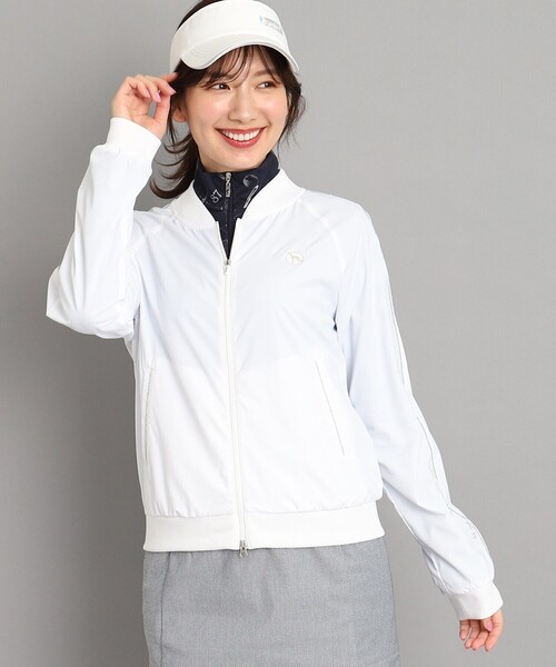 adabat（アダバット）の「◆背中メッシュ 異素材組み合わせ ライトアウター（ブルゾン・レディース・ホワイト/ネイビー・42/40/38）」の18枚目の写真