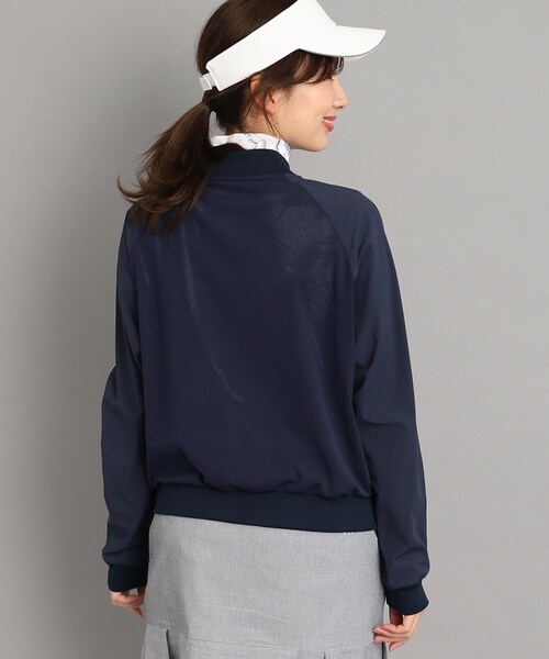 adabat（アダバット）の「◆背中メッシュ 異素材組み合わせ ライトアウター（ブルゾン・レディース・ホワイト/ネイビー・42/40/38）」の15枚目の写真