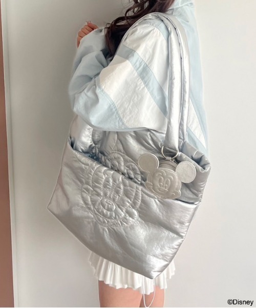 Disney(ディズニー)の「Disneyトートバッグ 1041180130(トートバッグ・レディース・ブラック/シルバー/ホワイト/ピンク・FREE)」の11枚目の写真