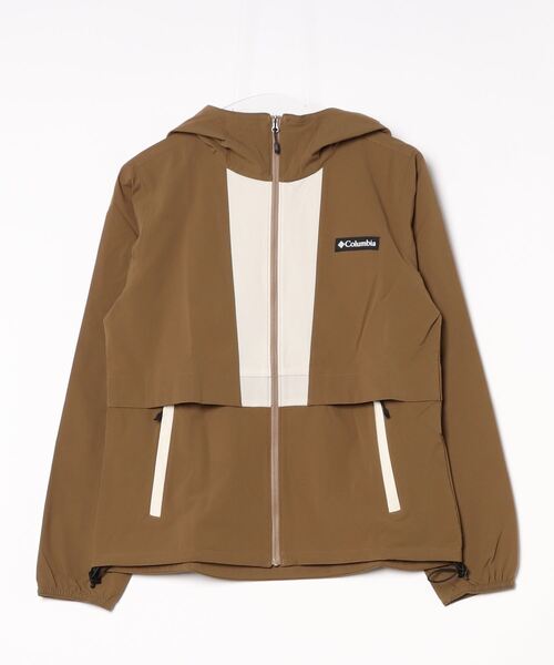 Columbia(コロンビア)の「コロンビア エンジョイマウンテンライフソフトシェルジャケット(その他アウター・レディース・ブラウン/アイボリー/ブルー・XL/L/S/M)」の2枚目の写真