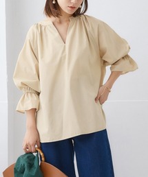 カフタン風スキッパーブラウス