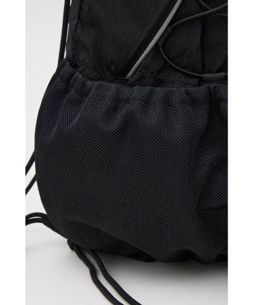 SLY(スライ)の「SPORTY DETAIL KNAPSACK スポーティ ディテール ナップサック(バックパック/リュック・レディース・ブラック/シルバー・FREE)」の11枚目の写真