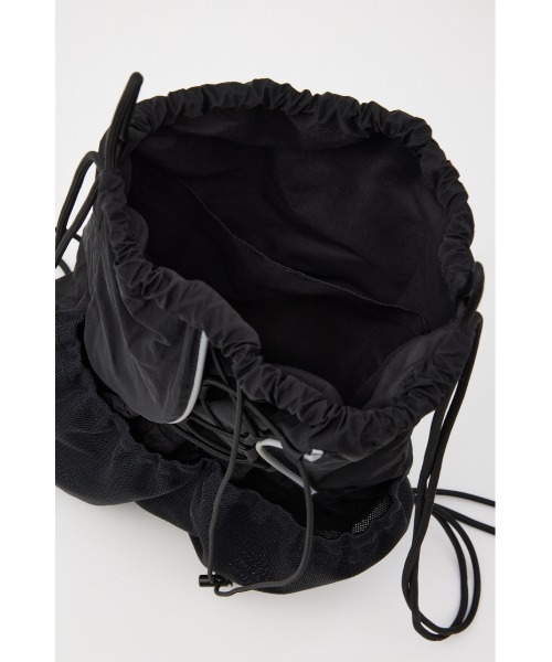 SLY(スライ)の「SPORTY DETAIL KNAPSACK スポーティ ディテール ナップサック(バックパック/リュック・レディース・ブラック/シルバー・FREE)」の15枚目の写真