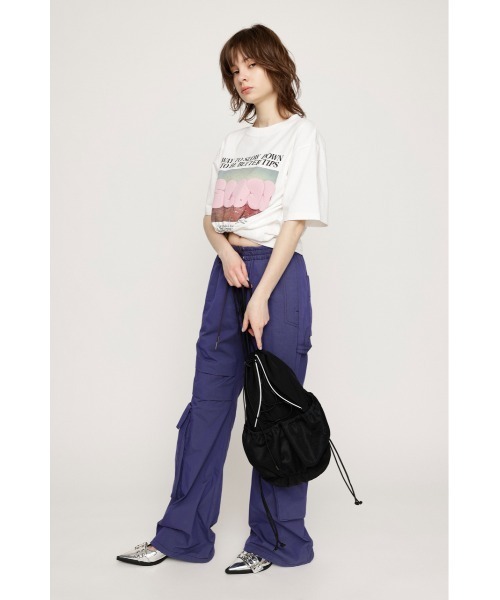 SLY(スライ)の「SPORTY DETAIL KNAPSACK スポーティ ディテール ナップサック(バックパック/リュック・レディース・ブラック/シルバー・FREE)」の19枚目の写真