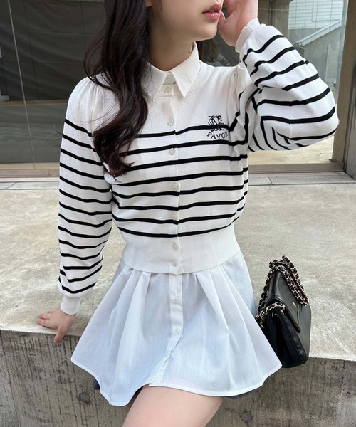 one after another NICE CLAUP（ワンアフターアナザーナイスクラップ）の「【マイナス5キロ見え！】バックレースアップシャツ（シャツ/ブラウス・レディース・サックスブルー/アイボリー/ピンク/オフホワイト・FREE）」の19枚目の写真