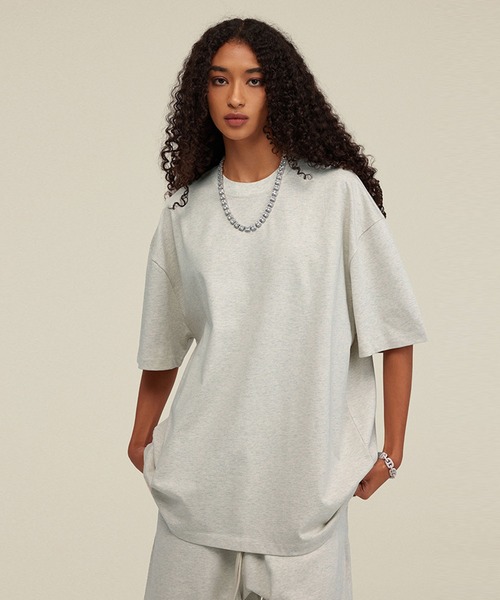 CORPUS TOKYO（コーパス トーキョー）の「ヘビーウェイトビッグシルエットTシャツ（Tシャツ/カットソー・メンズ・ホワイト/チャコールグレー/ロイヤルブルー/サンドベージュ/オートミール/カーキ/グレー/ブラウン/ブラック・1/2/3）」の7枚目の写真