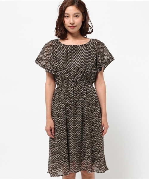 natural couture（ナチュラルクチュール）の「【natural couture NICE CLAUP】花柄ワンピース（ワンピース・レディース・ベージュ/ボルドー/ブラック・FREE）」の14枚目の写真