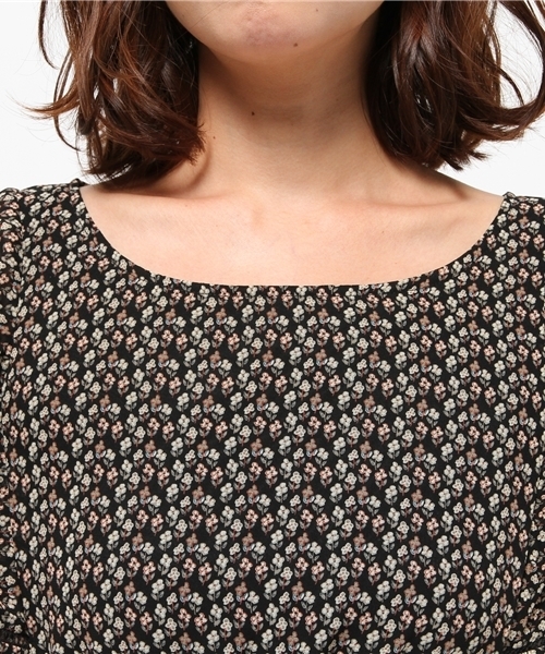 natural couture（ナチュラルクチュール）の「【natural couture NICE CLAUP】花柄ワンピース（ワンピース・レディース・ベージュ/ボルドー/ブラック・FREE）」の8枚目の写真