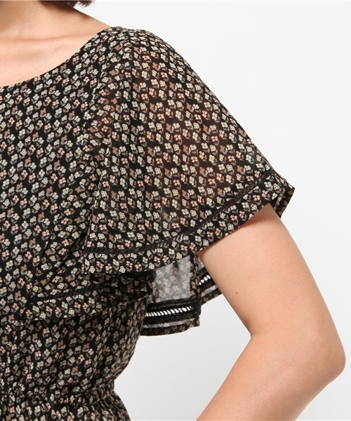 natural couture（ナチュラルクチュール）の「【natural couture NICE CLAUP】花柄ワンピース（ワンピース・レディース・ベージュ/ボルドー/ブラック・FREE）」の10枚目の写真